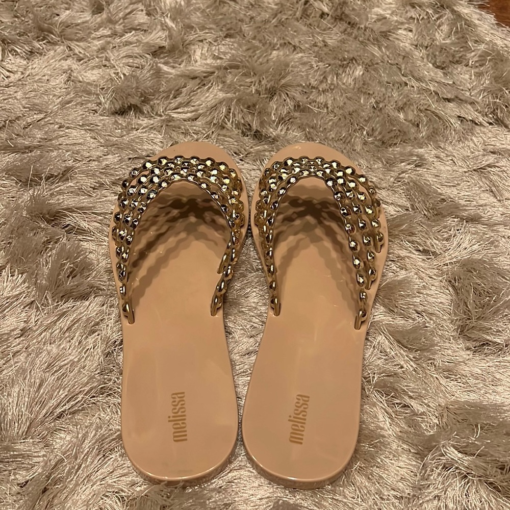 Melissa gold sandals